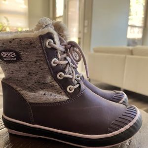 Keen Elsa waterproof boots Girls 3 Lilac